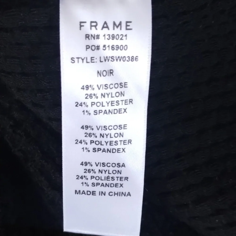 Frame Black Turtle Neck Sweater XS